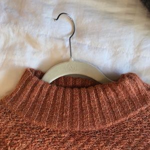 Knit Mockneck High-low Sweater